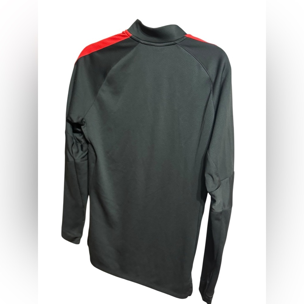 Nike Women’s Dri-FIT 1/4 Zip Training Top Black with Red Accents Sz M - Picture 8 of 8